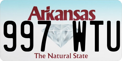 AR license plate 997WTU