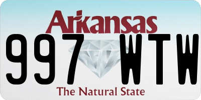 AR license plate 997WTW