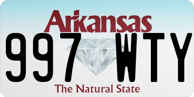 AR license plate 997WTY