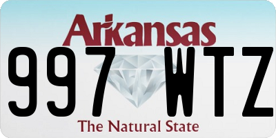 AR license plate 997WTZ