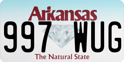 AR license plate 997WUG