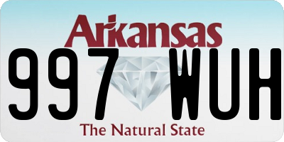 AR license plate 997WUH