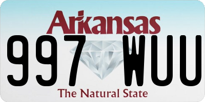 AR license plate 997WUU