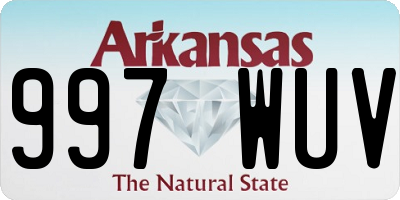 AR license plate 997WUV