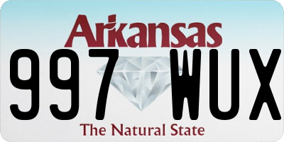 AR license plate 997WUX