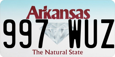 AR license plate 997WUZ