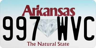 AR license plate 997WVC