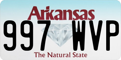 AR license plate 997WVP