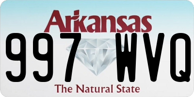 AR license plate 997WVQ