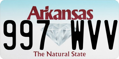 AR license plate 997WVV