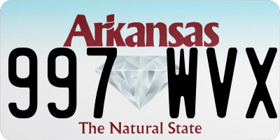 AR license plate 997WVX