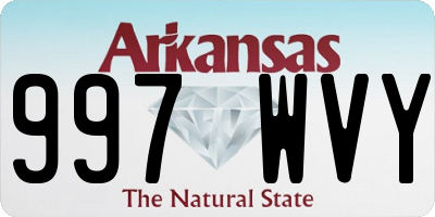 AR license plate 997WVY