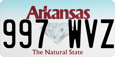 AR license plate 997WVZ