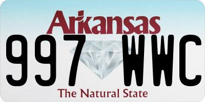 AR license plate 997WWC