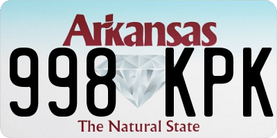 AR license plate 998KPK