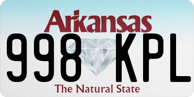 AR license plate 998KPL