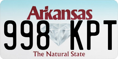 AR license plate 998KPT