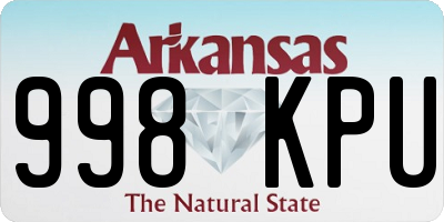 AR license plate 998KPU