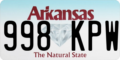 AR license plate 998KPW