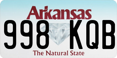 AR license plate 998KQB