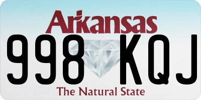 AR license plate 998KQJ