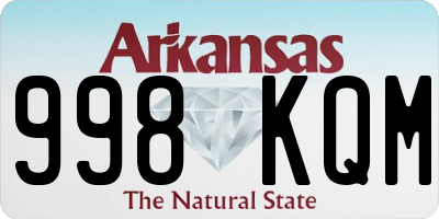 AR license plate 998KQM