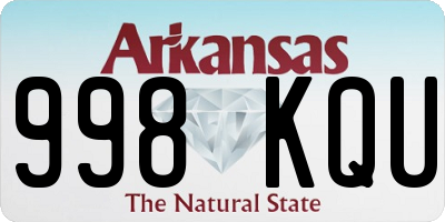 AR license plate 998KQU