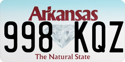AR license plate 998KQZ