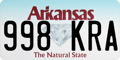 AR license plate 998KRA