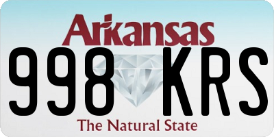 AR license plate 998KRS