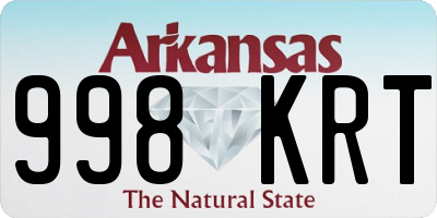 AR license plate 998KRT