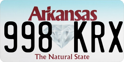 AR license plate 998KRX