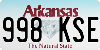 AR license plate 998KSE