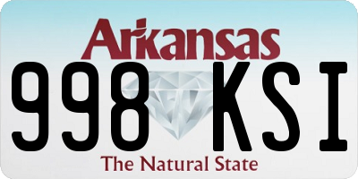 AR license plate 998KSI