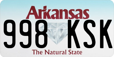 AR license plate 998KSK