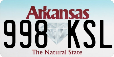AR license plate 998KSL