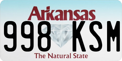 AR license plate 998KSM