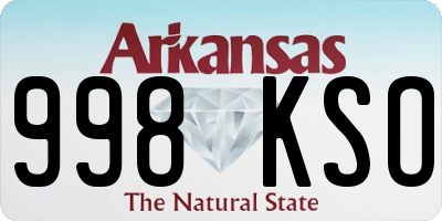 AR license plate 998KSO