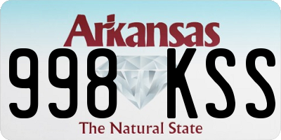 AR license plate 998KSS