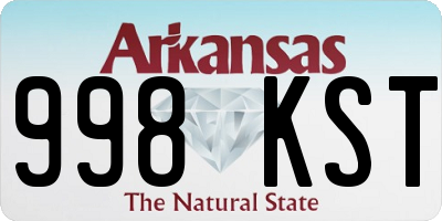 AR license plate 998KST