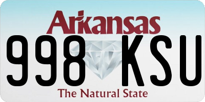 AR license plate 998KSU