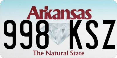 AR license plate 998KSZ