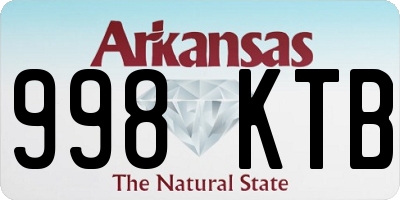 AR license plate 998KTB