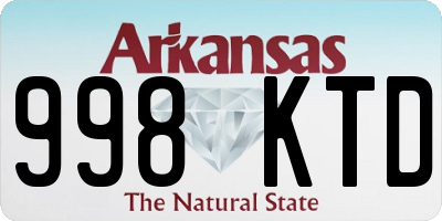 AR license plate 998KTD