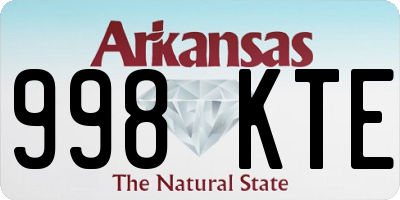 AR license plate 998KTE