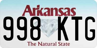 AR license plate 998KTG
