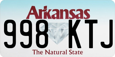 AR license plate 998KTJ