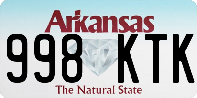 AR license plate 998KTK