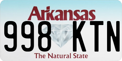 AR license plate 998KTN