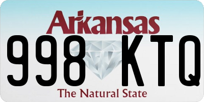 AR license plate 998KTQ